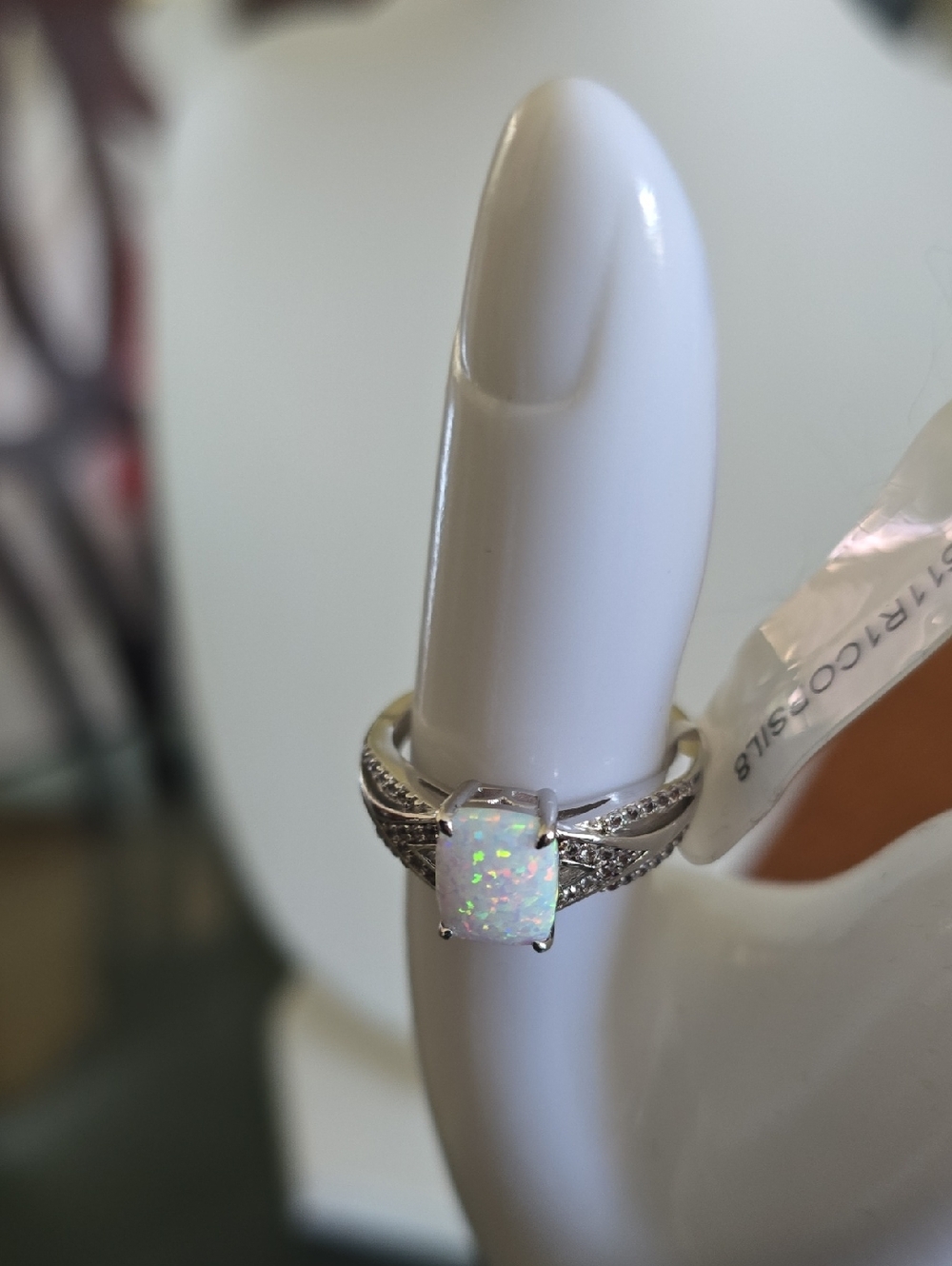 FINE JEWELRY BEAUTIFUL WOMENS OPAL RING SIZE 8 - Picture 16 of 17